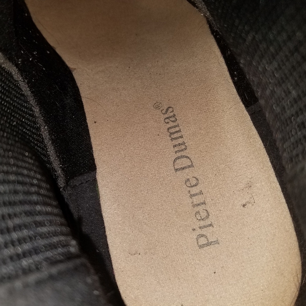 Pierre Dumas double zip back black booties boots size 9 - Picture 10 of 13